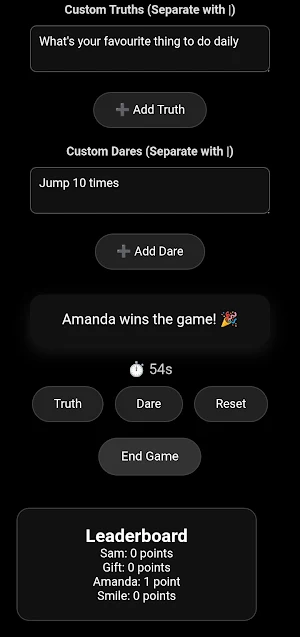 Truth or Dare Screenshot 0