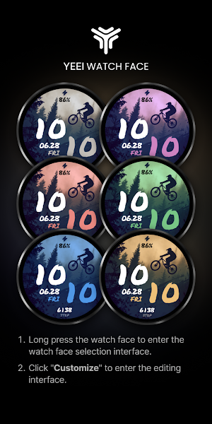 Flying bike Watch Face Screenshot 1
