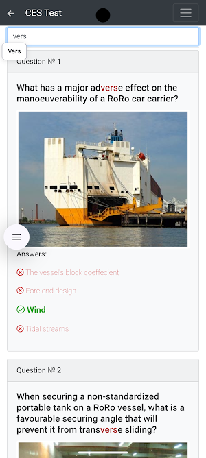 RORO cargo CHaS Operat CES Screenshot 2