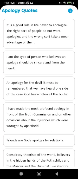 Apology Quotes and Sayings Screenshot 0