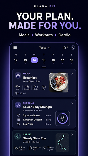 PlanaFit: Workout & Cardio AI Screenshot 0