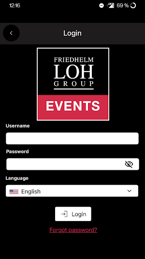 FLG Event App Screenshot 1
