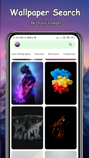 Black live Wallpapers Screenshot 2