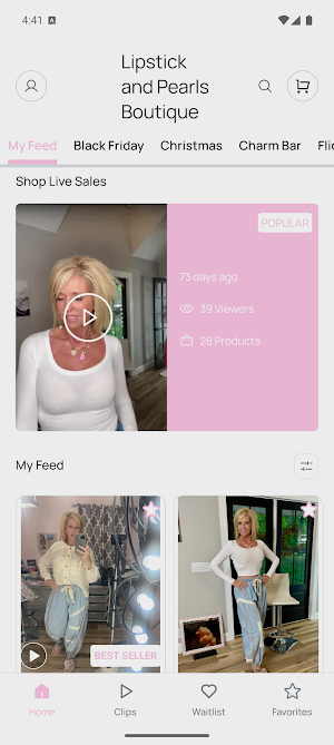 Lipstick and Pearls Boutique Screenshot 1