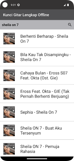 Kunci Gitar Lengkap Offline Screenshot 3