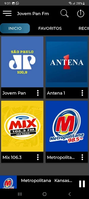 Jovem Pan Fm Sao Paulo ao Vivo Screenshot 2