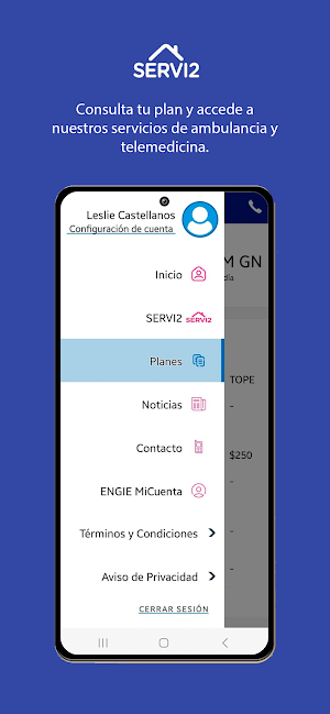 Servi2 Clientes Screenshot 1