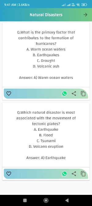 Environmental science MCQ Quiz Screenshot 2