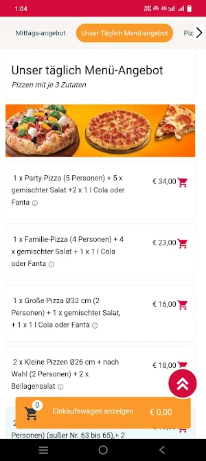 Pizza Milano Service Screenshot 2