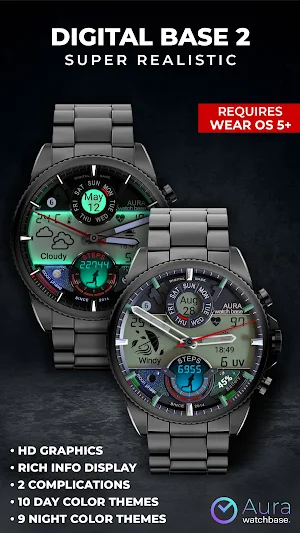 WB DIGITAL BASE 2 Watch Face Screenshot 1