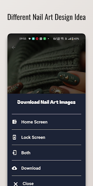 Abstract Galaxy Nail Design Screenshot 0