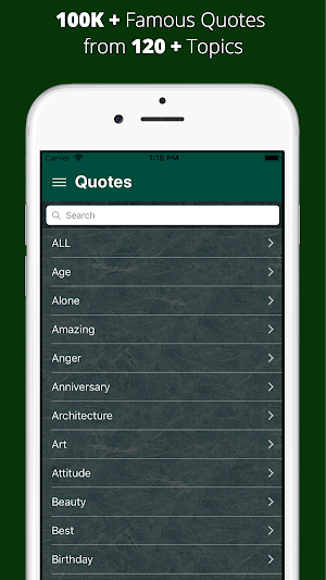 Quotes Pro - 100K+ Famous Quot Screenshot 0