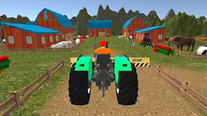 Village Farm Tractor Driving Screenshot 1