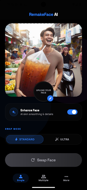 RemakeFace Lite : AI Face Swap Screenshot 1