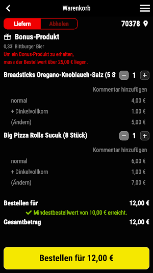Panther Pizza Bietigheim Screenshot 1