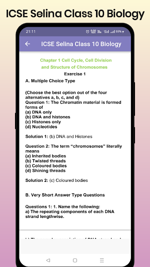 ICSE Selina Class 10 Biology Screenshot 1