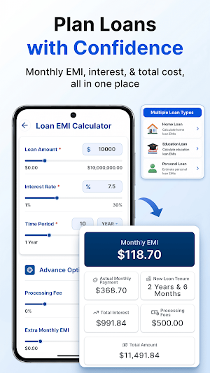 Loan Bal : Loan EMI Calculator Screenshot 1