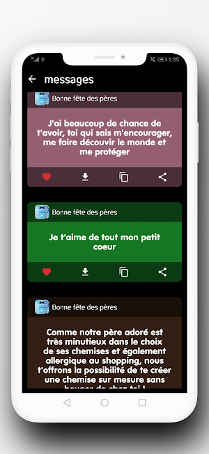 bonne fête des pères Screenshot 1