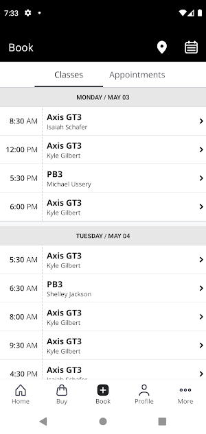 Axis Fitness + Training Screenshot 1