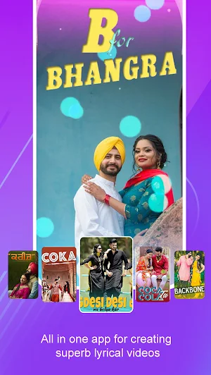 Punjabi Lyrical Video Status Maker Screenshot 1