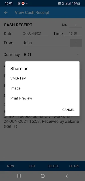Cash Receipt Pro Screenshot 3