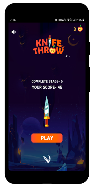 Knife Throw - an exciting knife game Screenshot 1