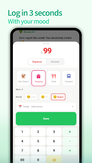 Mindful Budget: Expense & Mood Screenshot 1