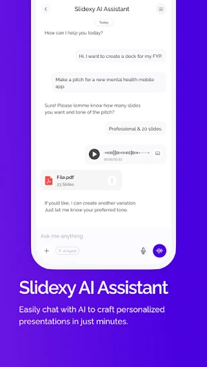 Slidexy: AI PPT Maker Screenshot 1