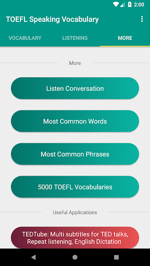 TOEFL Speaking Vocabulary with audios Screenshot 1