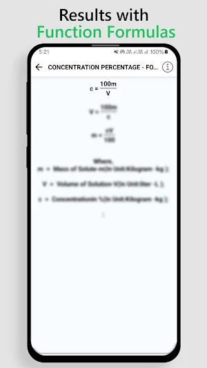 Concentration Calculator Screenshot 3