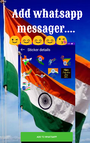 Independence day : 15 August Stickers For Whatsapp Screenshot 3