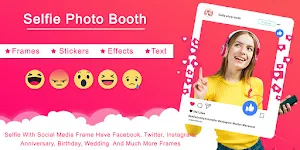Selfie Photo Booth Cam - Selfie Booth Photo Editor Screenshot 0