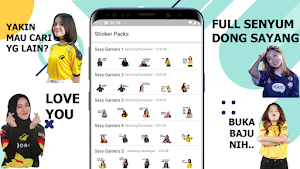 Sticker Cewe Gamers Screenshot 0