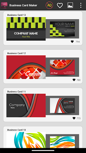 Bussiness Card Maker Screenshot 0