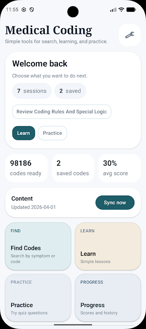 MediCode Trainer Screenshot 0
