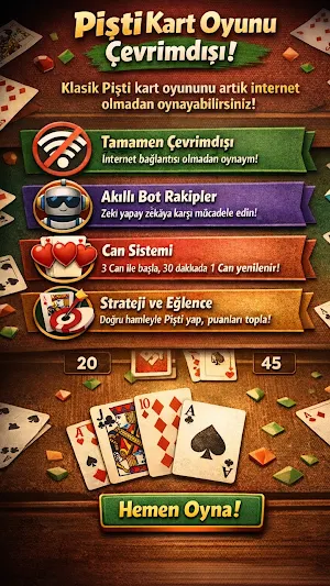 İnternetsiz Pişti Pro Screenshot 3