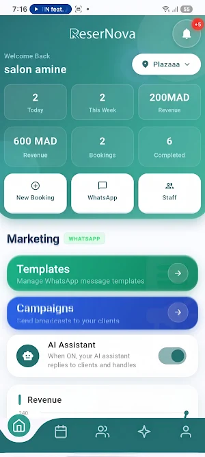 ReserNova - Booking & CRM Screenshot 1