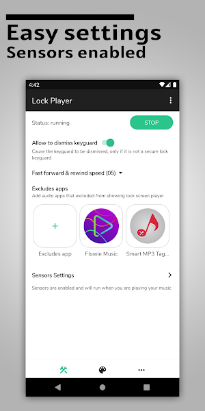 Lock Screen Music Player Screenshot 1