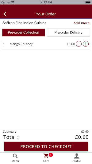 Saffron Takeaway Screenshot 2