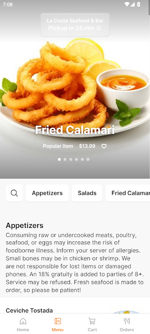 La Costa Seafood & Bar Screenshot 1