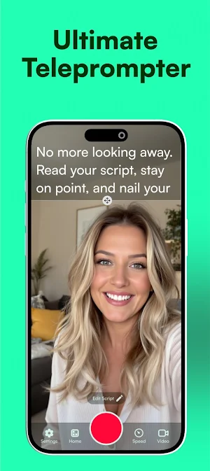 Teleprompter Video Recording Screenshot 2