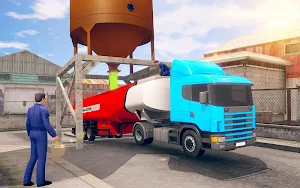 Flying Oil Tanker Transporter Truck Simulator Game Screenshot 0