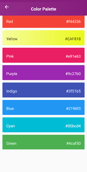 Color Palette and Picker Screenshot 1