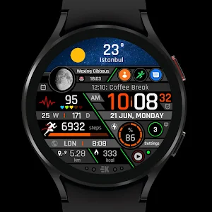 Realistic Info - Watch Face Screenshot 1