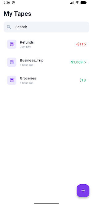TapeCalc: Calculator & Receipt Screenshot 0