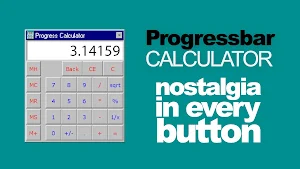 Progressbar Calculator - retro & fast calculations Screenshot 1