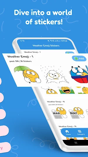 Weather Emoji Stickers Screenshot 1