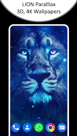 Lion 4D,3D Parallax wallpaper Screenshot 0
