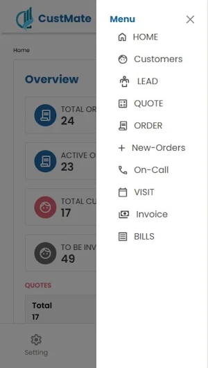 CustMate Screenshot 1