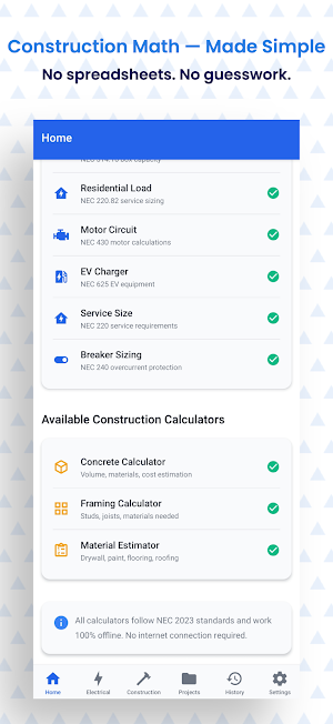 Electrical TradeCalc Pro App Screenshot 3